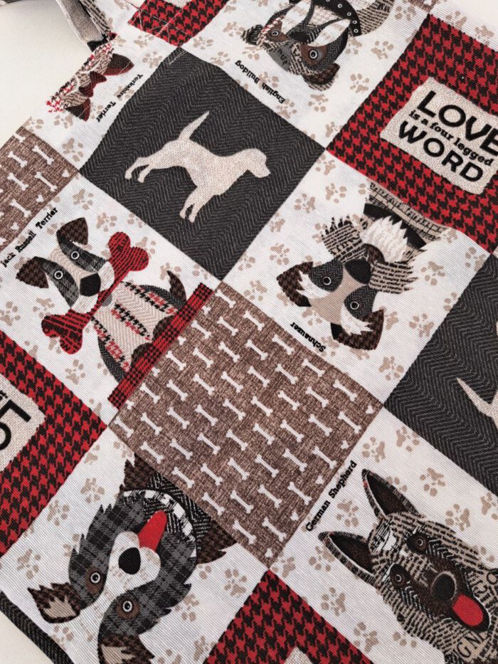 Bolso tote bag perros love - Imagen 3