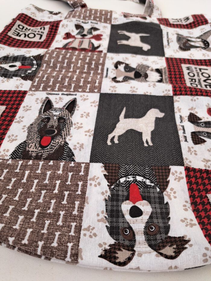 Bolso tote bag perros love - Imagen 2