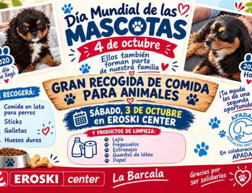 Campaña de recogida de alimentos y materiales a favor de APADAN en supermercados Eroski
